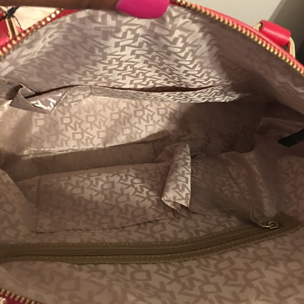 DKNY Purse/ Hand Bag in the Color Chino-Red